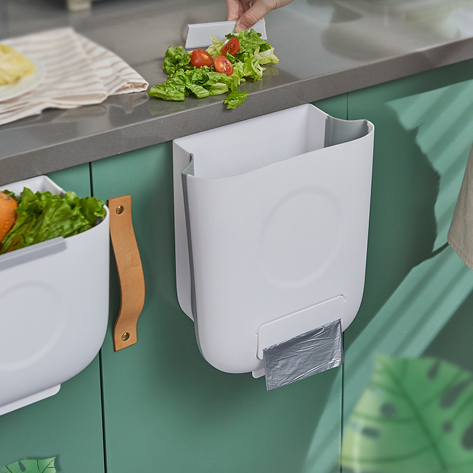 MiOYOOW Support De Sac Poubelle Pliable, Poubelle Suspendue à