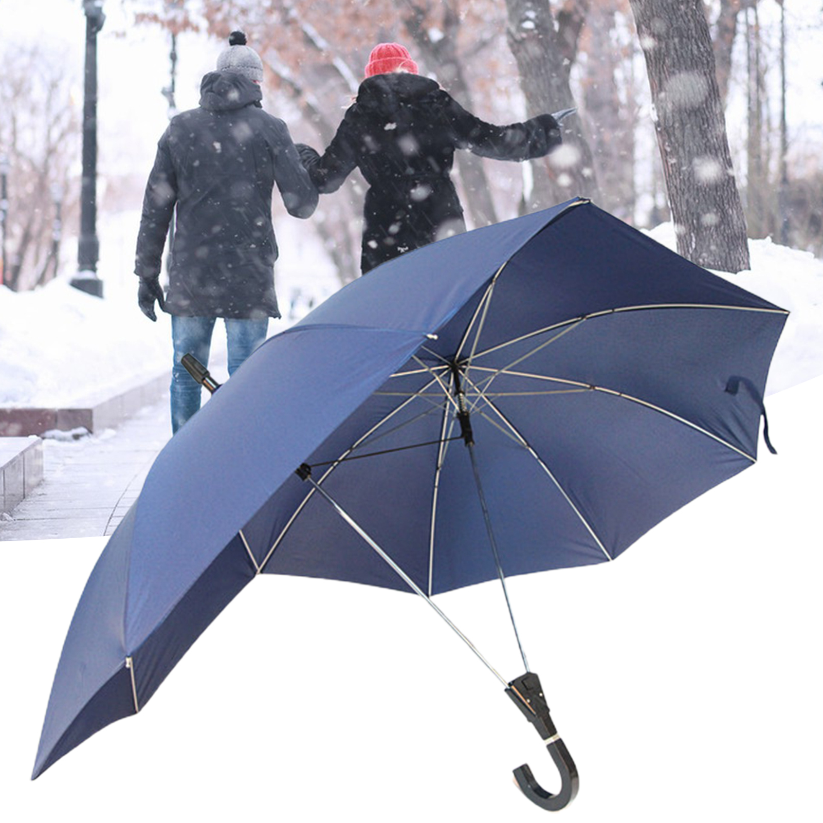 Parapluie Pliant Anti-UV Et Coupe-vent – Noir – Compact – Neuf